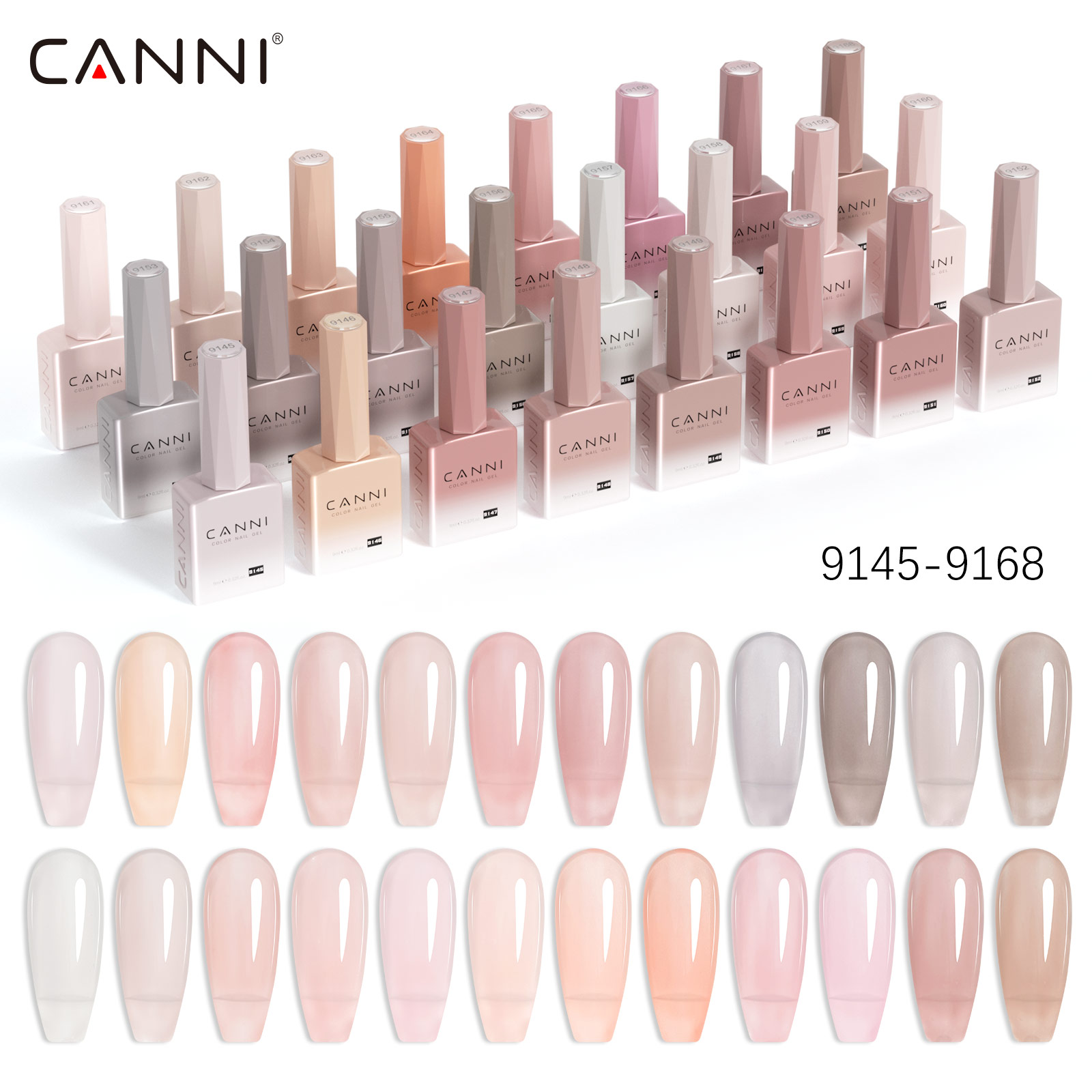Nail Art Orange - CC7 CANNI Nail Gel Polish 9ml