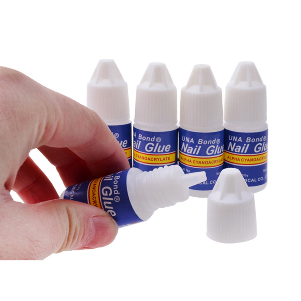 Nail Art Natural - 5Pcs Nail Glue 3G Super Viscosity