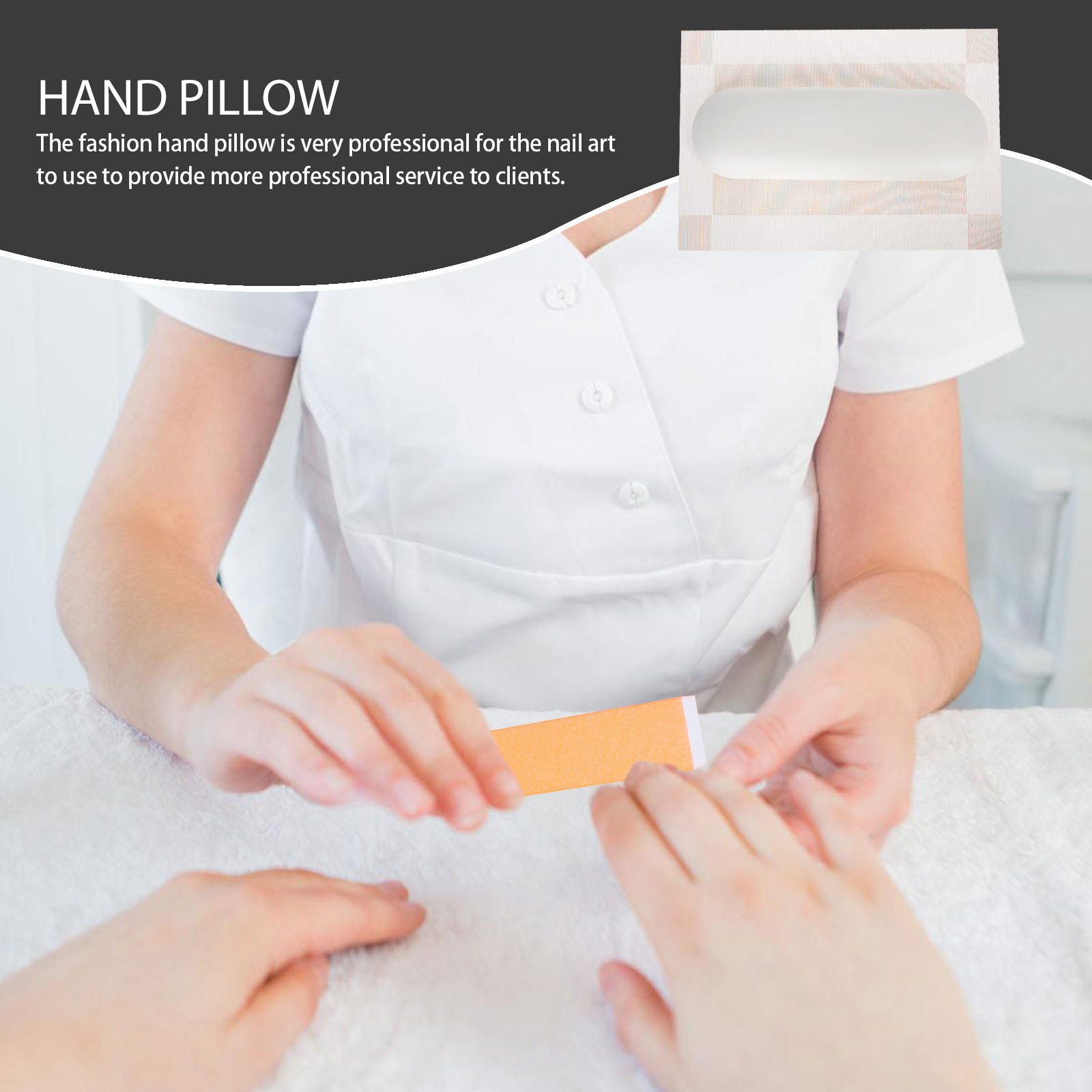 Nail Art Natural - 1Set Professional Manicure Hand Rest Pillow