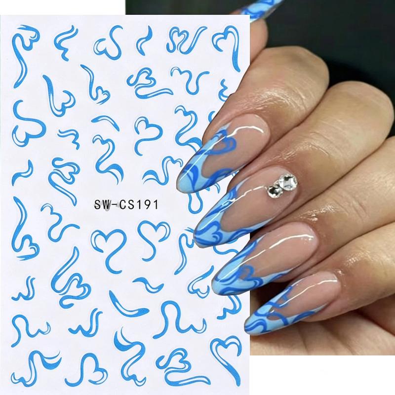 Nail Art Valentines Day - 2Sheets Sweet Nail Art Stickers Valentines