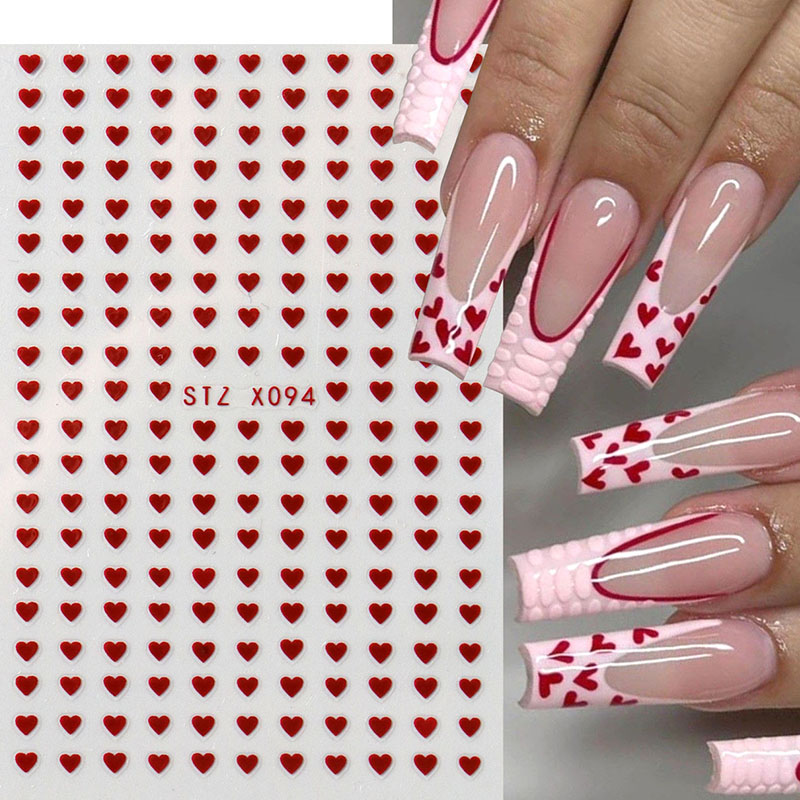 2pcs Mini Love Heart Nail Art  - Nail Art Valentines Day 评论和价格