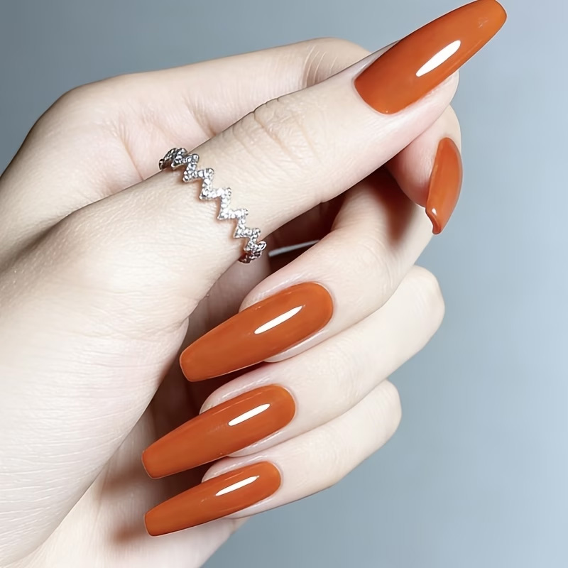 Caramel Orange Nail Strengthen - Nail Art Orange 评论和价格