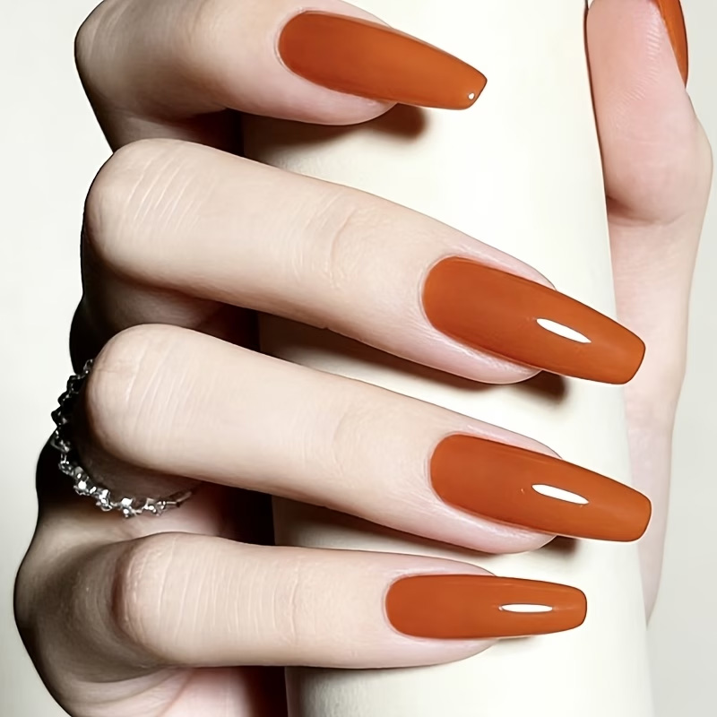 Caramel Orange Nail Strengthen - Nail Art Orange 评论和价格