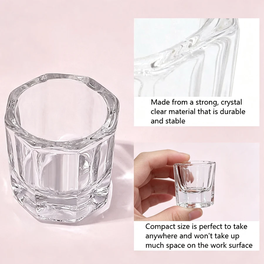 Clear Crystal Glass Dappen Dis - Acrylic Powder Clear 评论和价格