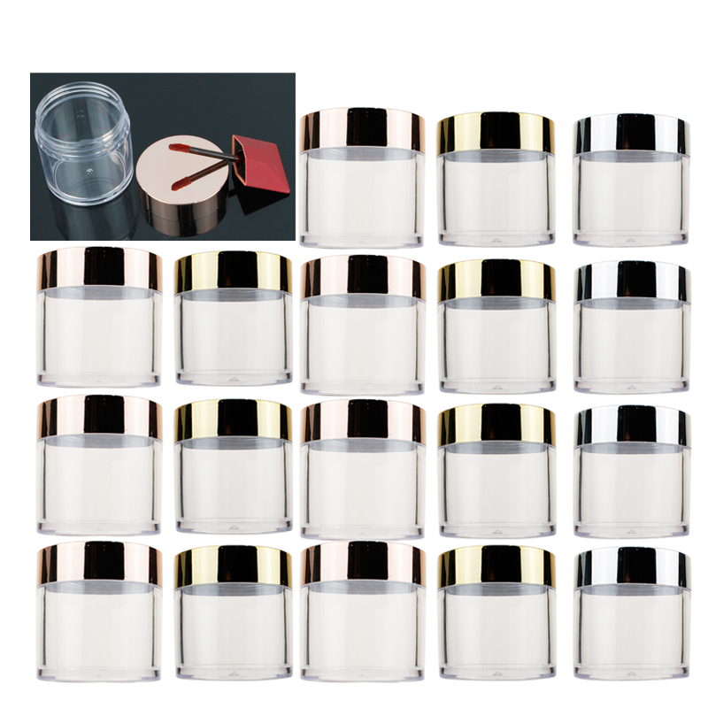20/30/50pcs 60g Plastic Empty  - Nail Art Rose Gold 评论和价格