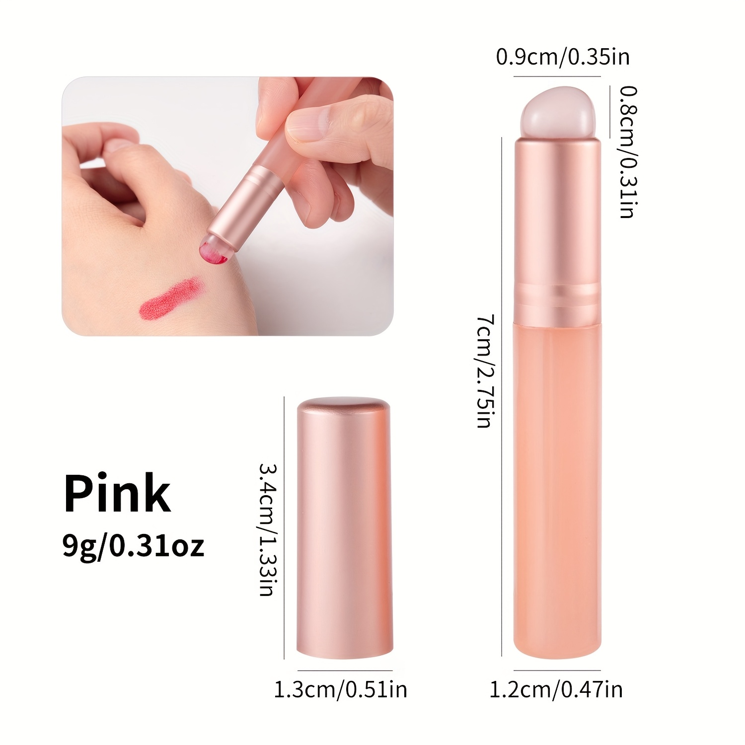 Jelly-Pink Silicone Nail Brush - Nail Art Pink Soft 评论和价格