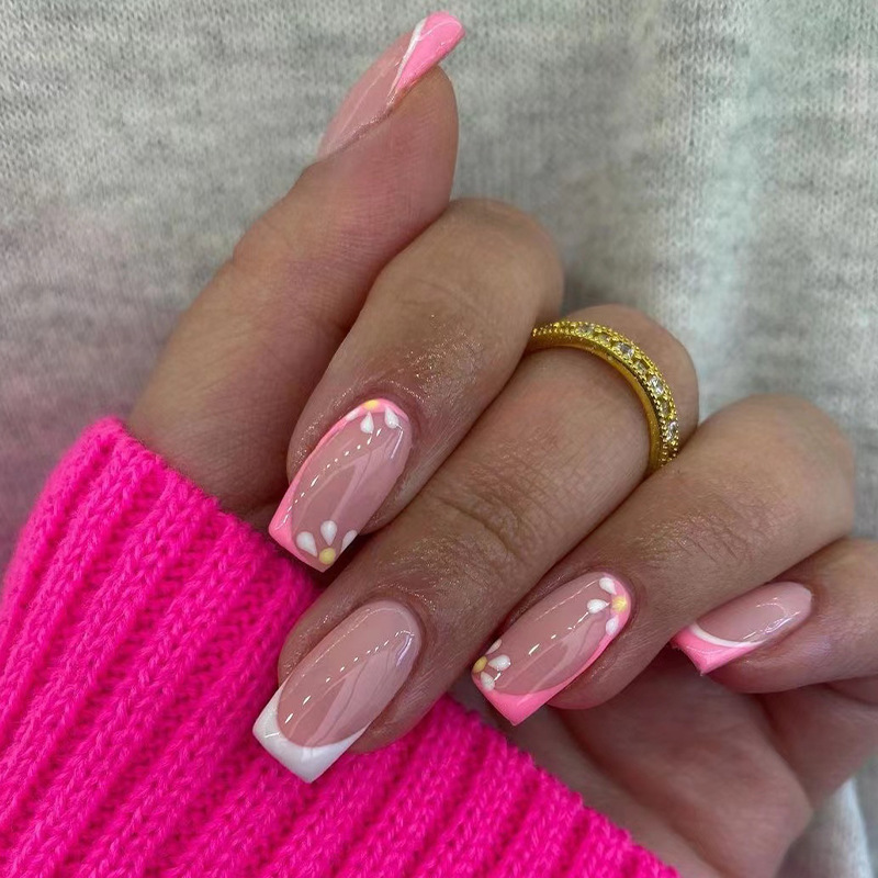 24Pcs Love Rainbow Press on Na - Nail Art Natural 评论和价格