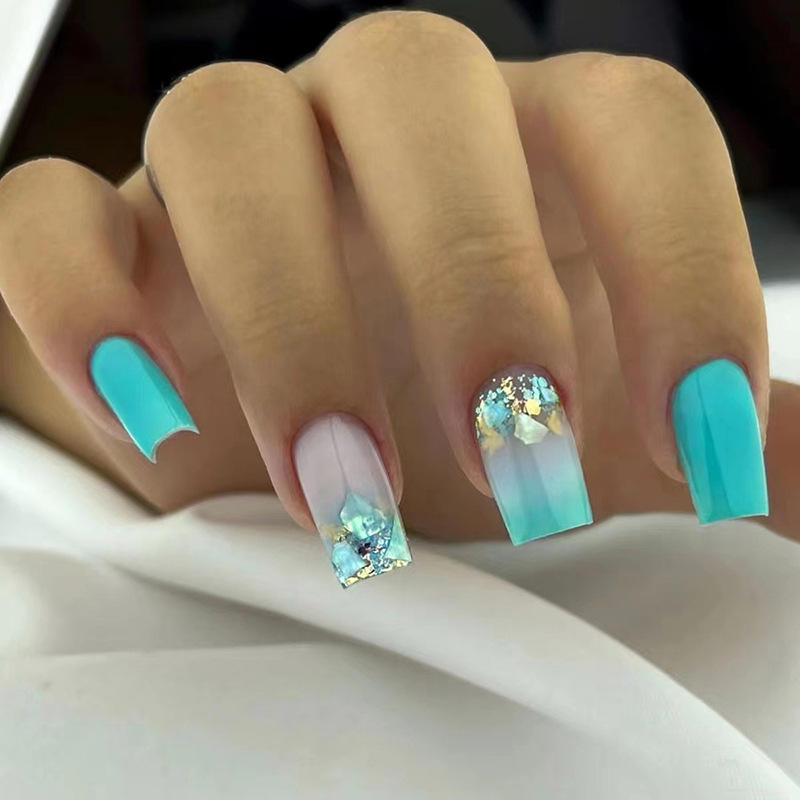 24Pcs Love Rainbow Press on Na - Nail Art Natural 评论和价格