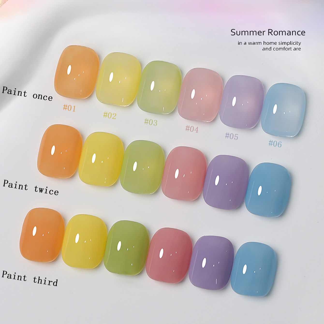 SHAKA 1-6pcs Romantic Macaron  - Nail Art Valentines Day 评论和价格
