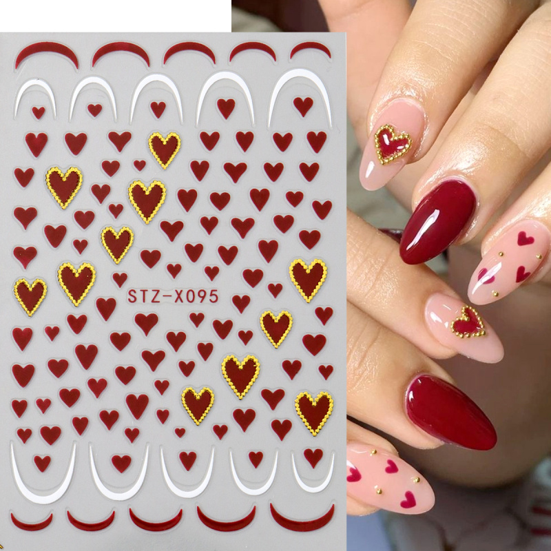 2pcs Mini Love Heart Nail Art  - Nail Art Valentines Day 评论和价格