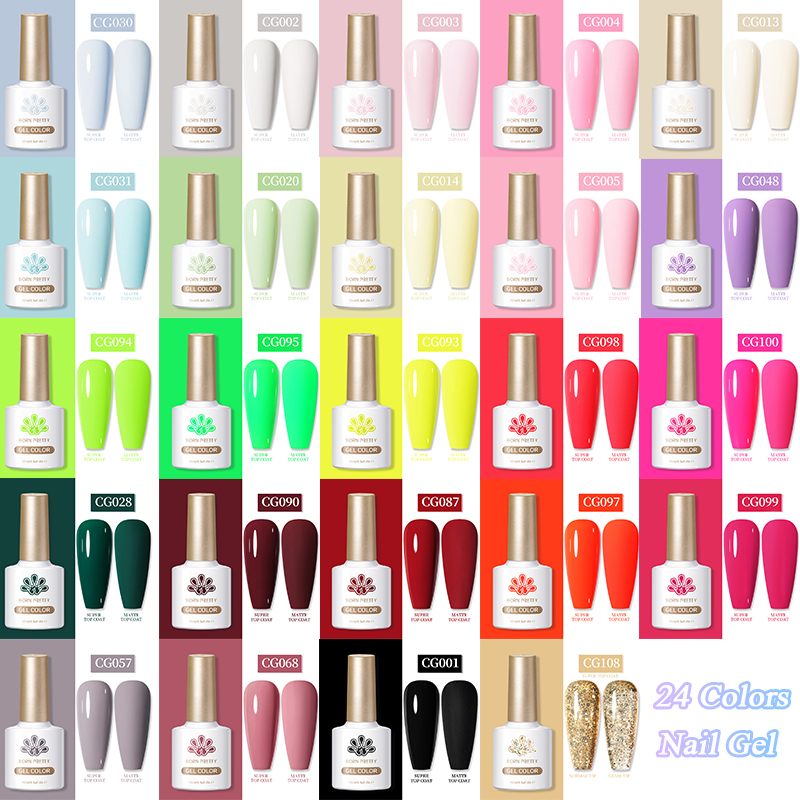 BORN PRETTY 10ML Nail Gel Poli - Nail Art Orange 评论和价格
