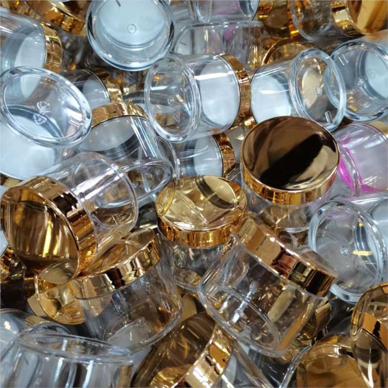 20/50/100Pcs Gold Lid Clear Em - Acrylic Powder Clear 评论和价格