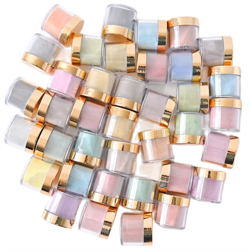 20/50/100Pcs Gold Lid Clear Em - Acrylic Powder Clear 评论和价格