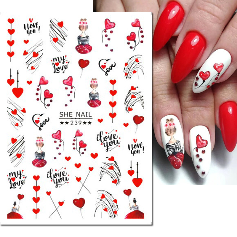 3d Nail Art Decals Geometric L - Nail Art Valentines Day 评论和价格