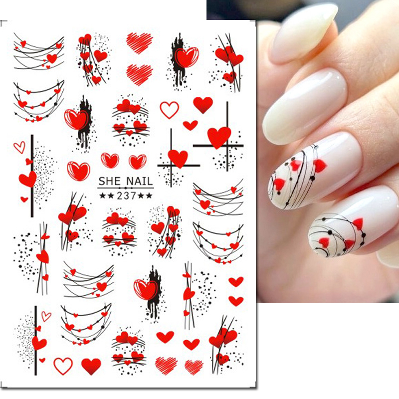3d Nail Art Decals Geometric L - Nail Art Valentines Day 评论和价格