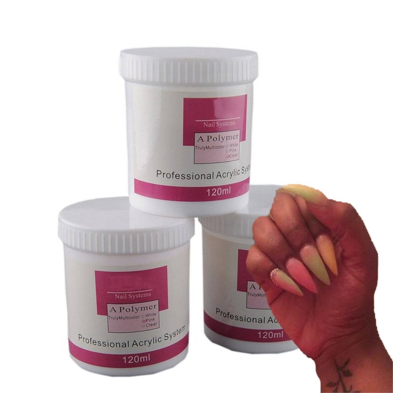 1Pot 120ml Nail Acrylic Powder - Acrylic Powder Clear 评论和价格