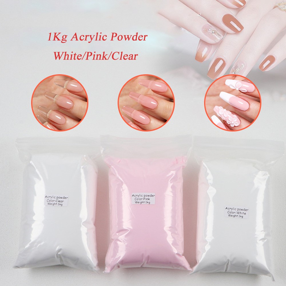 1kg Acrylic Powder For Nail Nu - Acrylic Powder Clear 评论和价格