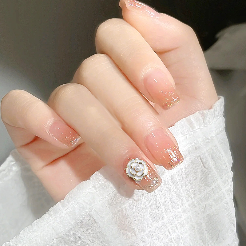 10PCS Bright White Black Dimao - Nail Art Rose Gold 评论和价格