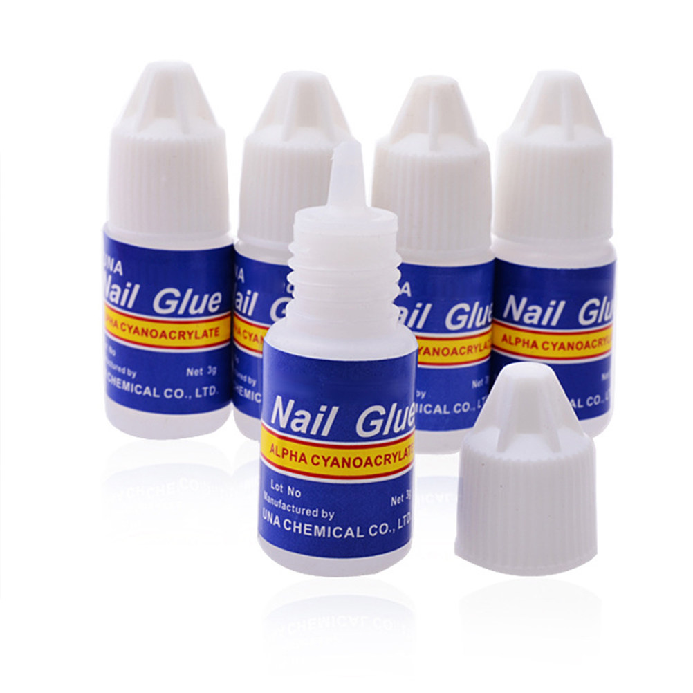 5Pcs Nail Glue 3G Super Viscos - Nail Art Natural 评论和价格