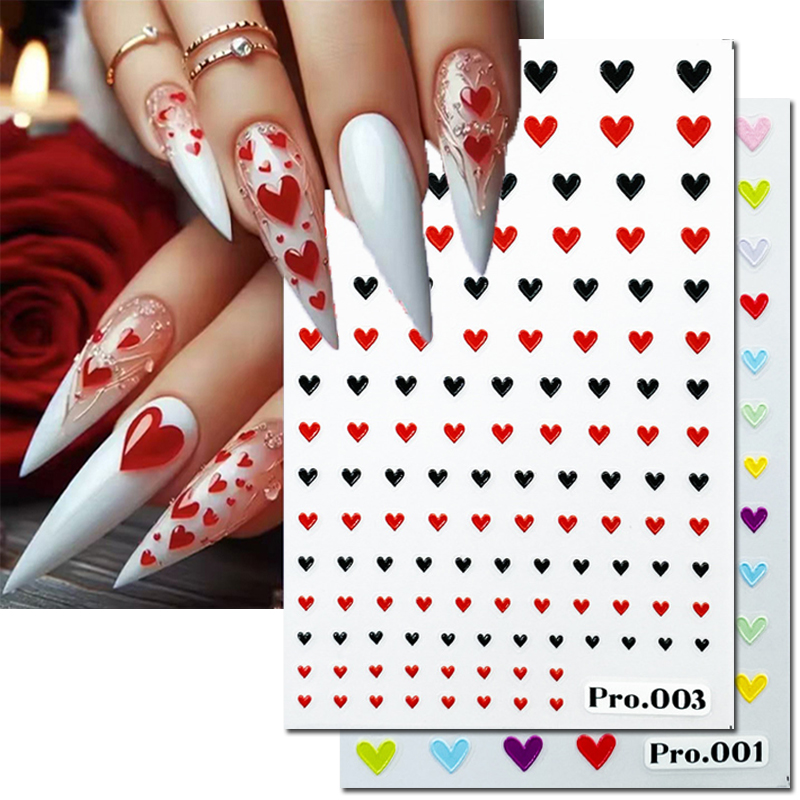 5d Embossed Nail Art Stickers  - Nail Art Valentines Day 评论和价格
