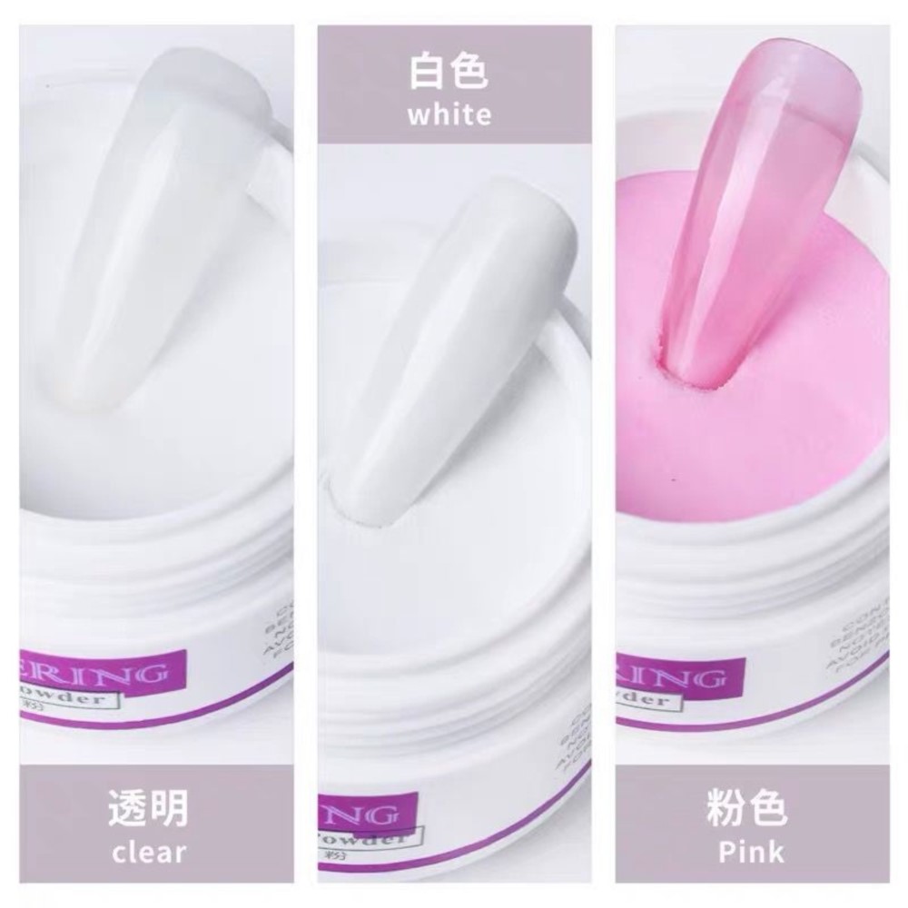 10g/bottle Professional Acryli - Acrylic Powder Clear 评论和价格