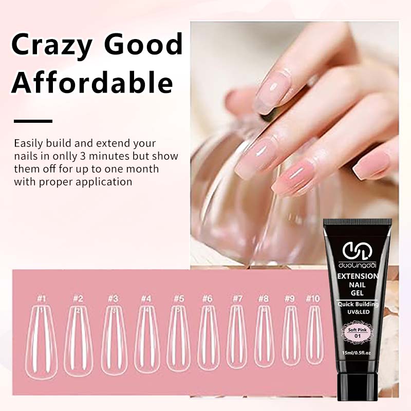 8PCS/Set Poly Extension Gel Se - Acrylic Powder Clear 评论和价格