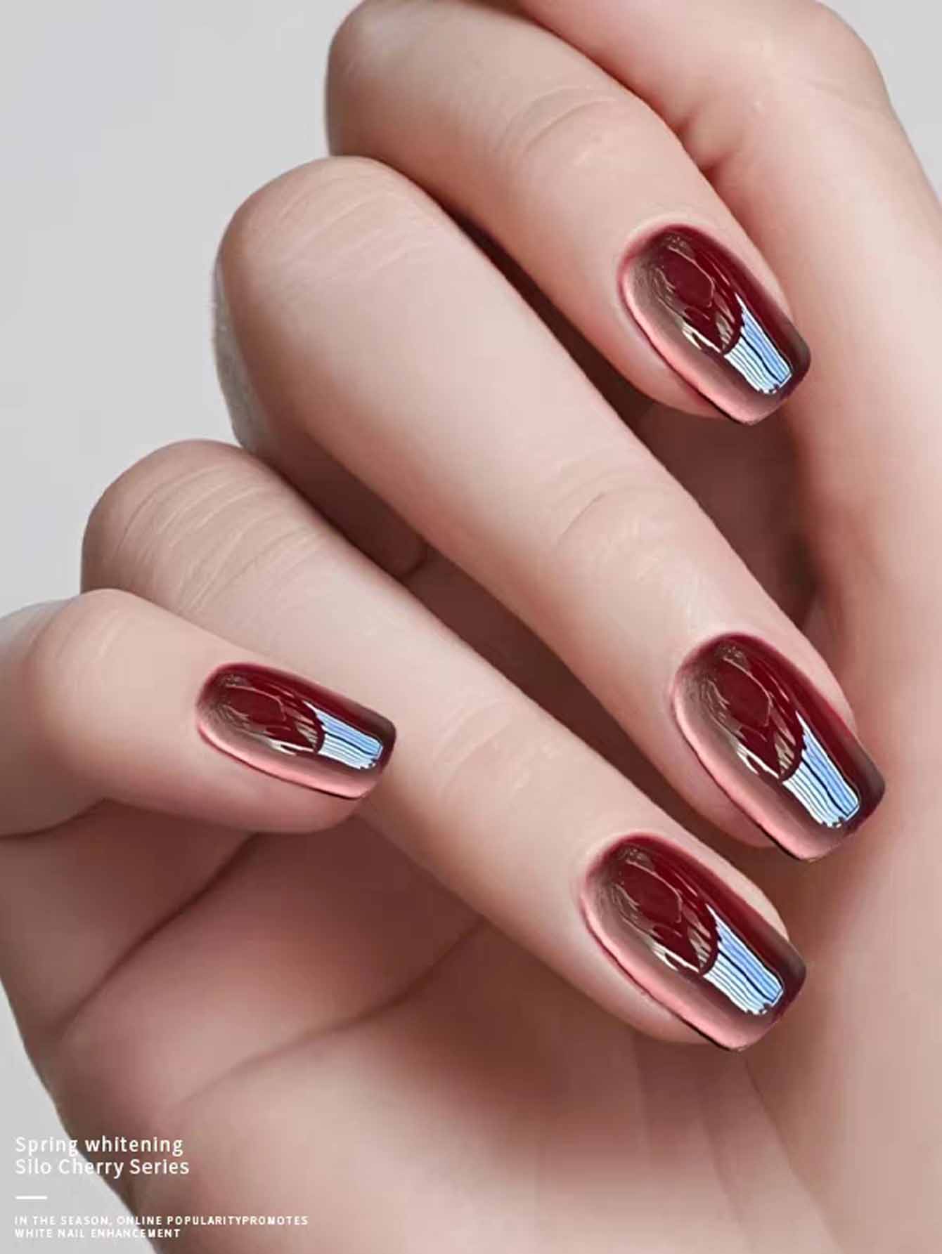 1PC 12ML Drunken Tango Cat Eye - Nail Art Burgundy 评论和价格
