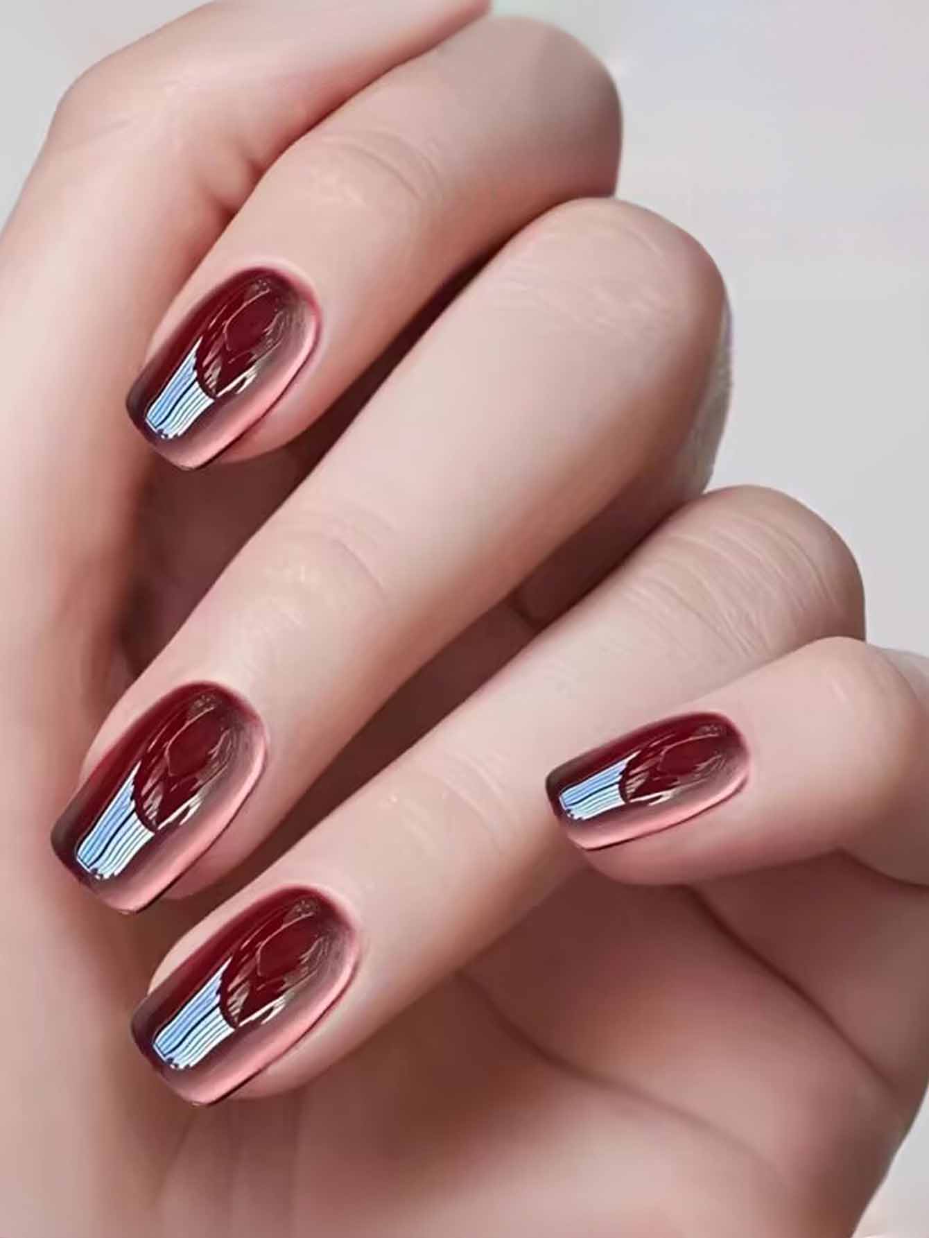 1PC 12ML Drunken Tango Cat Eye - Nail Art Burgundy 评论和价格