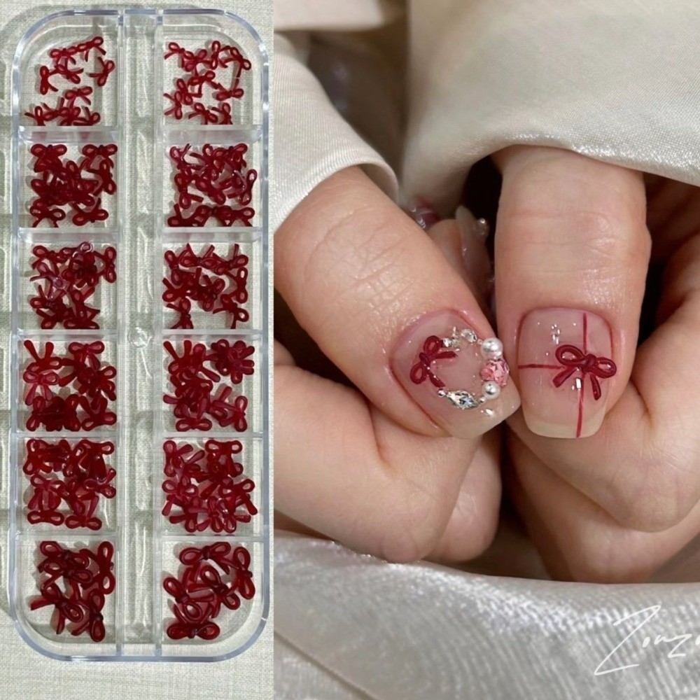 Wine Red Nail Art Decorations  - Nail Art Burgundy 评论和价格