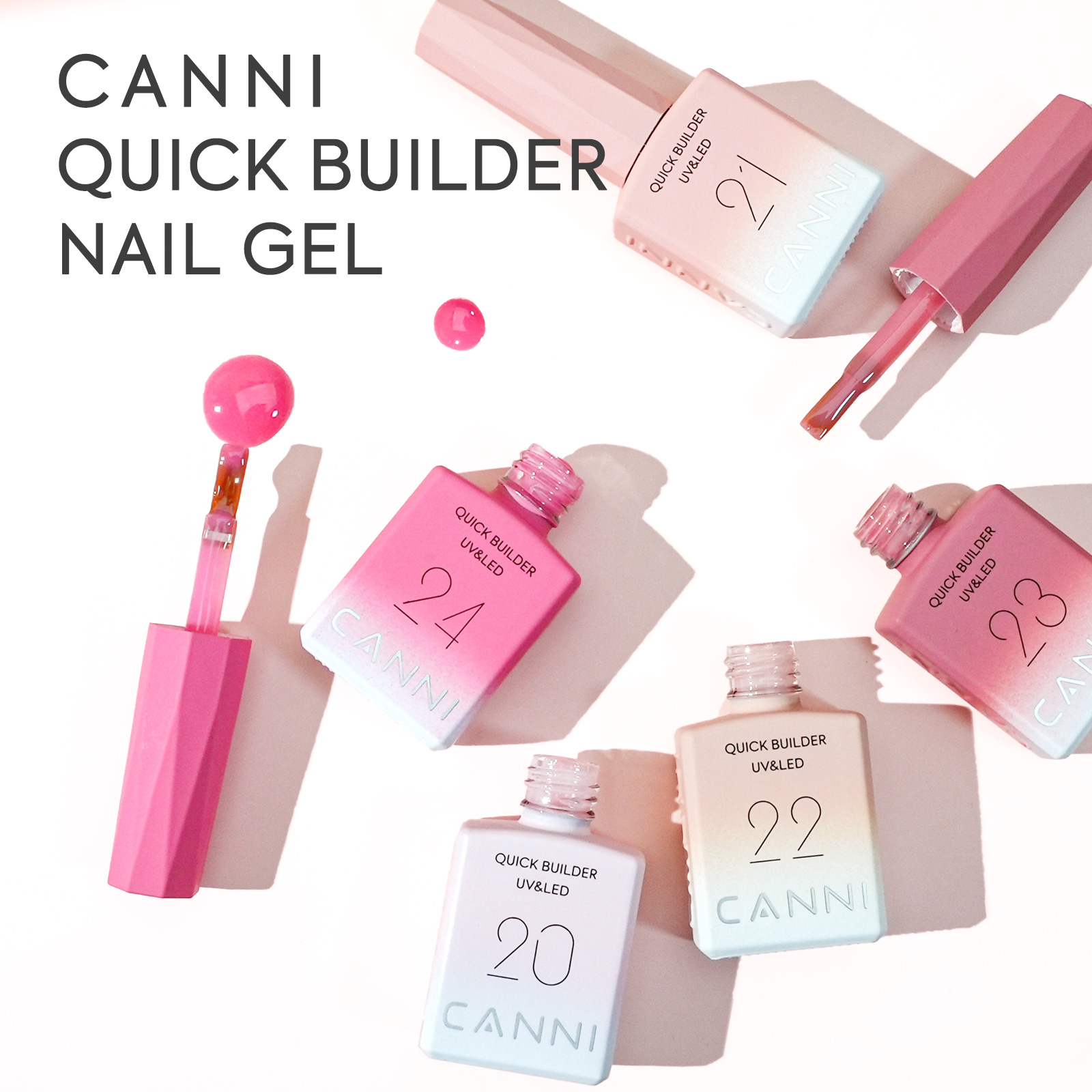 CANNI Nail Gel Polish HEMA/TPO - Nail Art Orange 评论和价格