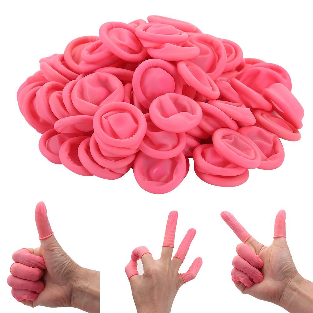 100PCS Disposable Finger Cover - Nail Art Natural 评论和价格