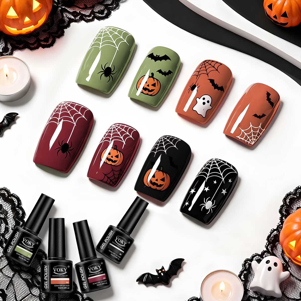 4-Pack of Olive Green, Orange, - Nail Art Burgundy 评论和价格