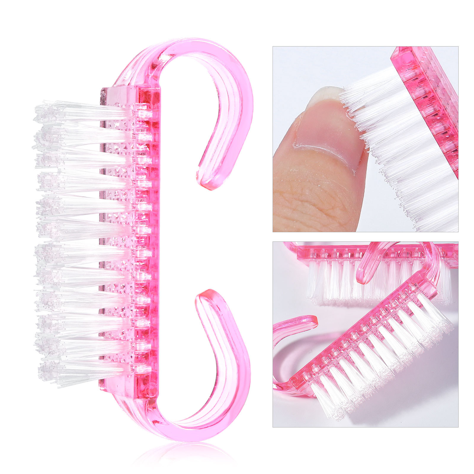 1/5/20Pcs Acrylic Nail Brush P - Nail Art Pink Soft 评论和价格