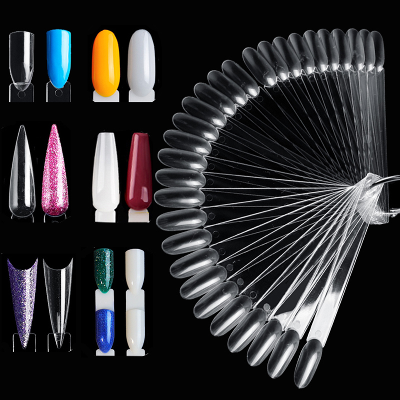 50Pcs False Tips For Nail Art  - Nail Art Natural 评论和价格