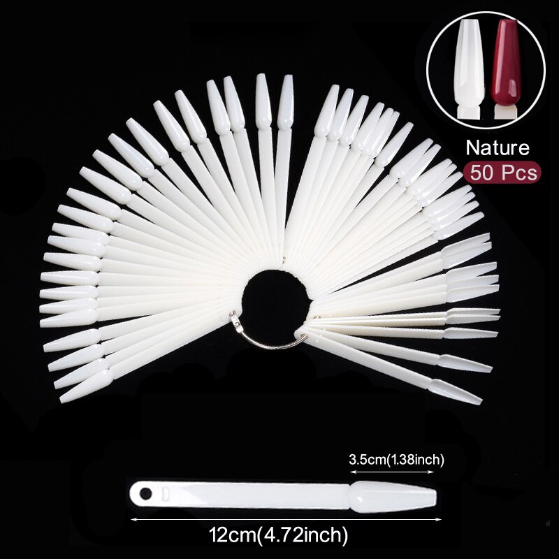 Nail Display Sticks Clear Natu - Nail Art Natural 评论和价格
