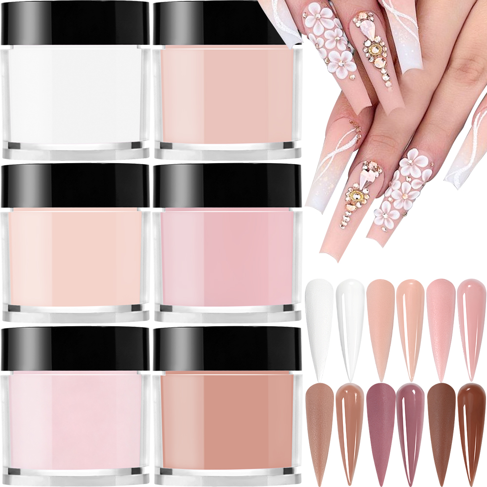 6Colors/Set Acrylic Powder Pro - Acrylic Powder Clear 评论和价格