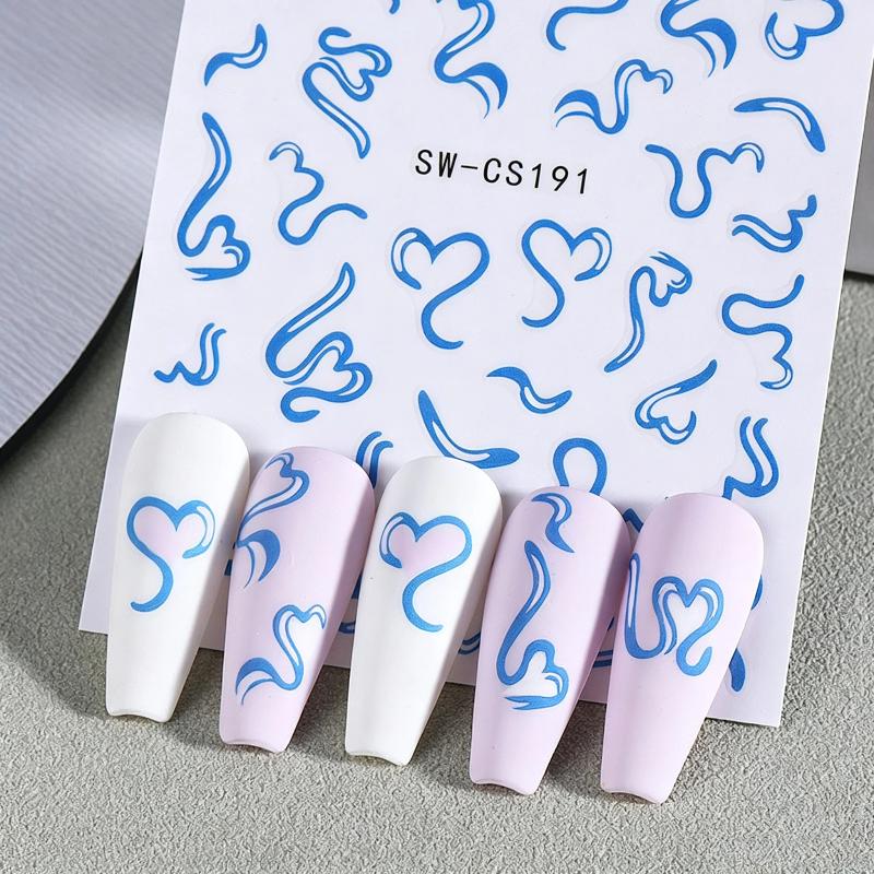 2Sheets Sweet Nail Art Sticker - Nail Art Valentines Day 评论和价格