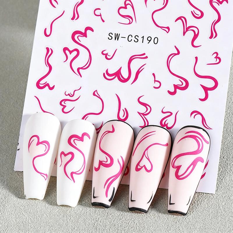 2Sheets Sweet Nail Art Sticker - Nail Art Valentines Day 评论和价格