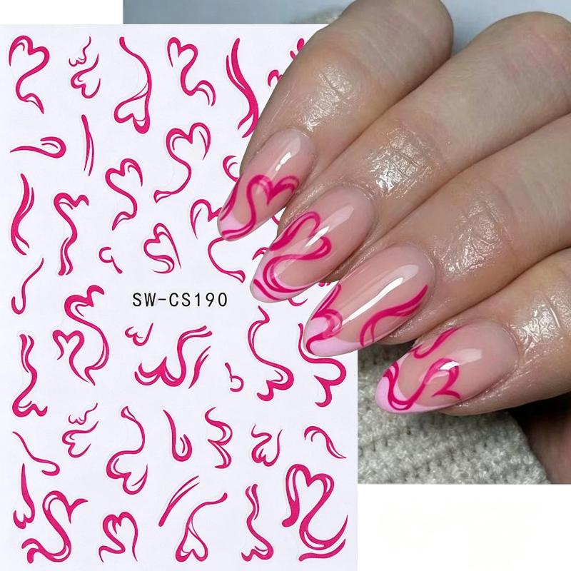 2Sheets Sweet Nail Art Sticker - Nail Art Valentines Day 评论和价格