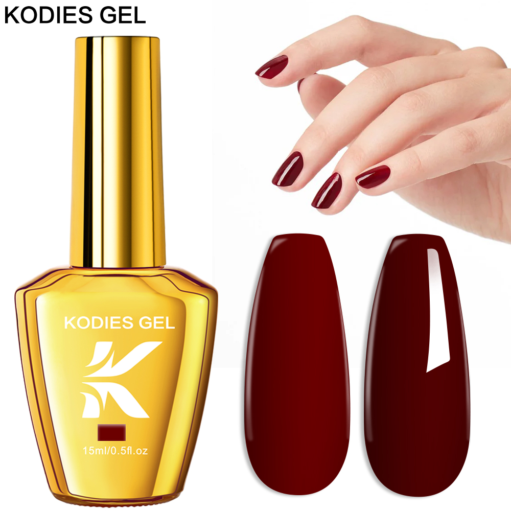 KODIES GEL Burgundy Red Gel Na - Nail Art Burgundy 评论和价格