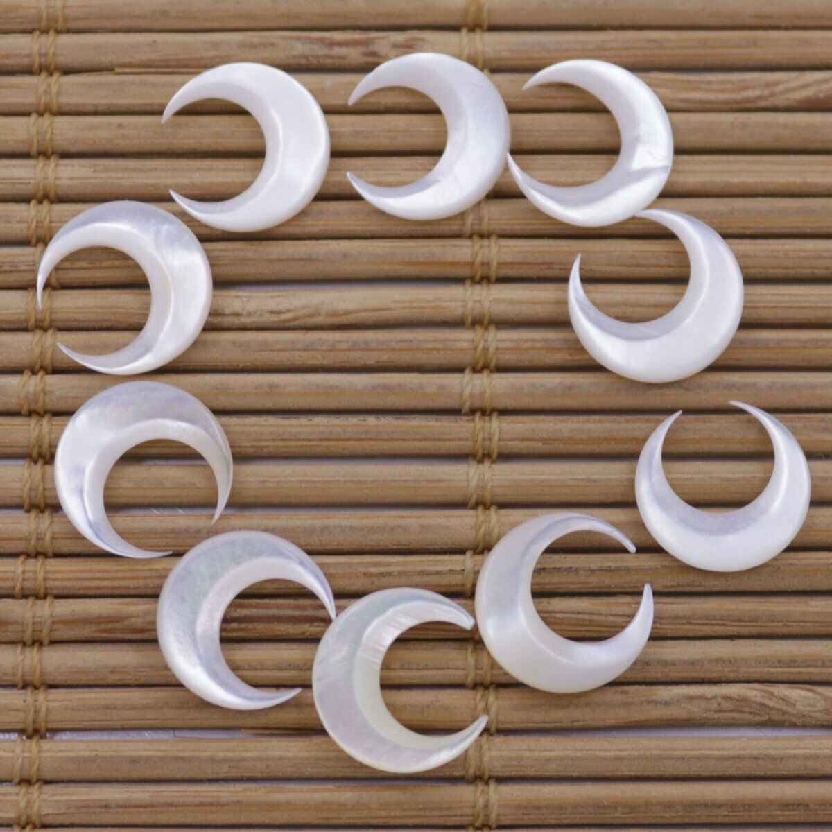 10 PCS Nail 3D Art Moon Shape  - Nail Art Natural 评论和价格
