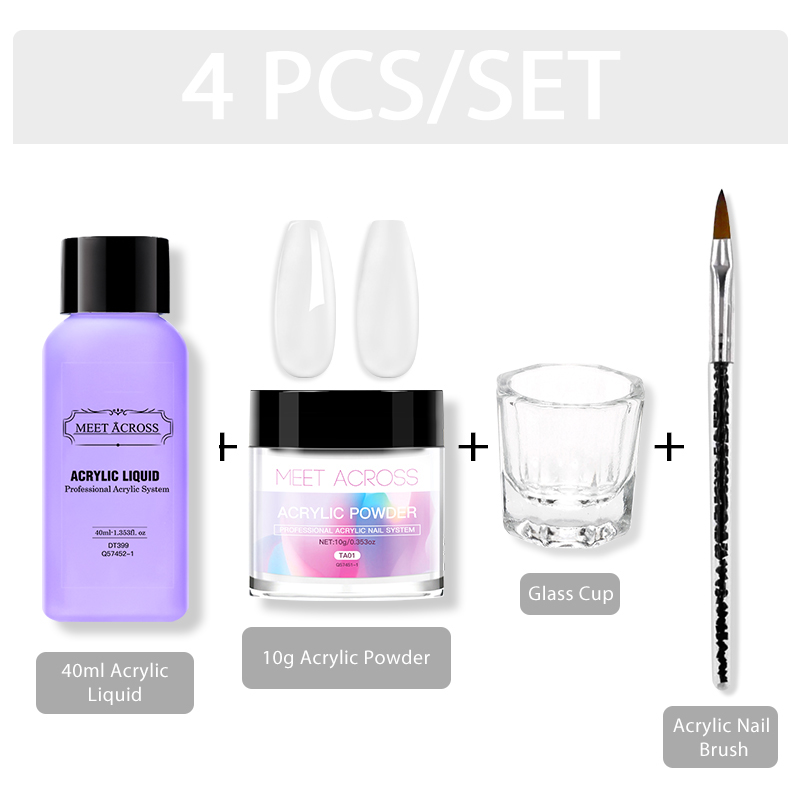 MEET ACROSS Acrylic Powder Cry - Acrylic Powder Clear 评论和价格